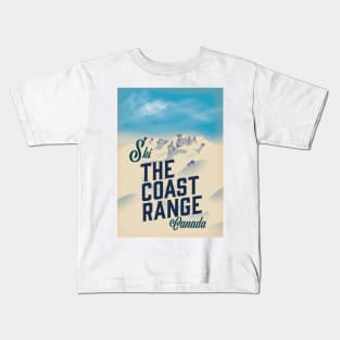 Ski The Coast Range Canada Kids T-Shirt